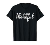 Thankful Blessed Jesus Thanksgiving Autumn Fall Christian Maglietta