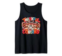 Thankful for My Cousins Funny Turkey Squad Thanksgiving Canotta