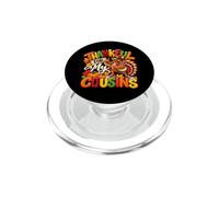 Thankful For My Cousins Funny Turkey Thanksgiving Family PopSockets PopGrip per MagSafe