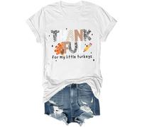 Thankful for My Little Turkeys Camicia divertente del Ringraziamento Turchia Thankful Teacher Camicia unisex, bianco, XL