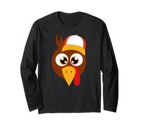 Thankful Grateful Blessed Thanksgiving Turkey Cappello da Baseball Maglia a Manica