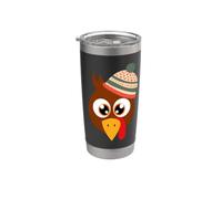 Thankful Grateful Blessed Thanksgiving Turkey Cappello invernale Bicchiere termico in acciaio inox doppia parete