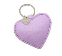 Thankgoods Ciondolo a forma di cuore viola in morbida pelle con messaggio inciso - Gioielli trendy in acciaio inossidabile