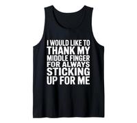 Thanks To My Middle Finger for Having My Back - Canotta