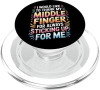 Thanks To My Middle Finger For Having My Back |- PopSockets PopGrip per MagSafe