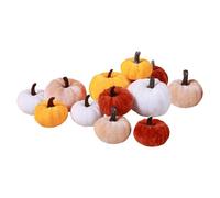 Thanksgiving Artificial Pumpkins - Rustic Pumpkin Decor | Tabletop Rustic Decorative Pumpkins, Aesthetic Decoration, Autumn Party Decorating Props For Home Harvest Photography Farmhouse Halloween