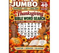 Thanksgiving: Bible Word Search Puzzle Book: Jumbo Bible Word Search Extra Large Print Puzzles For Seniors, Adults and Elders: Super Large Print ... Eyes - Extra Large 40-Point Bold Font Size