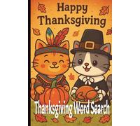 Thanksgiving Cats Word Search for Kids Ages 6-10: Fun Fall Puzzles