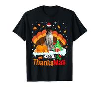 Thanksgiving German Shorthaired Pointer Happy Christmas Maglietta