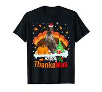 Thanksgiving German Shorthaired Pointer Happy Christmas Maglietta
