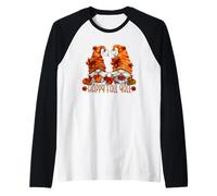 Thanksgiving Gnomes for Autumn Fall Holiday Happy Fall YALL Maglia con Maniche Raglan