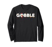 Thanksgiving Gobble Till You Wobble Gobble Maglia a Manica