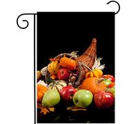 Thanksgiving Harvest Autumn Fall Fruits And Vegetables Fruit Pumpkin Bandiera Durevole Bandiere Robuste Bandiere Verticale Per Feste Decorazione Esterno 30X45Cm
