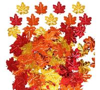Thanksgiving Leaves Confetti - 2x2cm Interactive Fall Confetti Decoration | Autumn Leaves Table Decor |15g Fall Autumn Party Table Sequin Scatter For Wedding Birthday Halloween Party Decoration