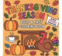Thanksgiving seasson: Bold & Easy coloring book