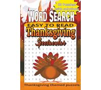 Thanksgiving Spectacular Word Search Puzzle Book: Word Search with Easy to Read Print about Thanksgiving, Fall, Autumn | 6x9 inches, 110 pages | 55 ... | Gift for Vacations, Travel or Free Time
