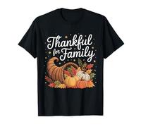 Thanksgiving Thankful for Family Autumn Blessings Maglietta