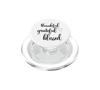 Thanksgiving Thankful Grateful Blessed Thankful PopSockets PopGrip per MagSafe