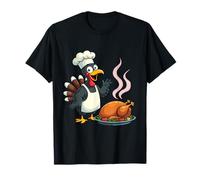 Thanksgiving Turkey Chef Funny Thanksgiving Turkey Maglietta