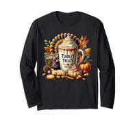 Thanksgiving Turkey Coffee Mug for Pumpkin Spice Season Maglia a Manica
