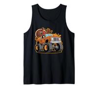 Thanksgiving Turkey Monster Truck Cartoon per Bambini Canotta