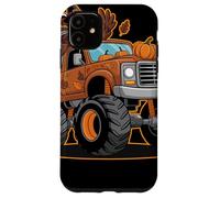 Thanksgiving Turkey Monster Truck Cartoon Per Bambini Custodia per iPhone 11