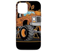 Thanksgiving Turkey Monster Truck Cartoon Per Bambini Custodia per iPhone 12/12 Pro