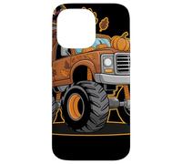 Thanksgiving Turkey Monster Truck Cartoon Per Bambini Custodia per iPhone 14 Pro Max