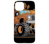 Thanksgiving Turkey Monster Truck Cartoon Per Bambini Custodia per iPhone 15 Plus