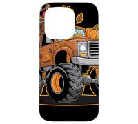 Thanksgiving Turkey Monster Truck Cartoon Per Bambini Custodia per iPhone 15 Pro