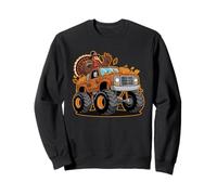 Thanksgiving Turkey Monster Truck Cartoon per Bambini Felpa