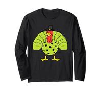 Thanksgiving Turkey Pickleball Rule The Kitchen Maglia a Manica