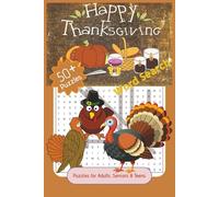 Thanksgiving Word Puzzle Book for Adults and Teens: Word Puzzles with Easy to Read Print about Gratitude, Autumn, Turkey and more | 6x9 inches, 110 ... Holidays, Special Occasions and Free Time