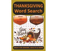 Thanksgiving Word Search: A Thanksgiving Word Hunt Puzzle Book for Relaxation and Family Fun