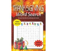 Thanksgiving Word Search Puzzle Book: Word Searches with Easy to Read Print about Thanksgiving, Christian, Holiday and More | 6x9 inches, 110 pages | ... … Gift for Vacations, Holidays and Free Times