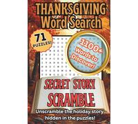 Thanksgiving Word Search: Secret Story Scramble