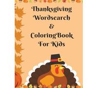 Thanksgiving Wordsearch & Coloring Book For Kids
