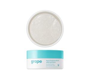 THANKYOU FARMER Grape Aqua Hyaluron Biome Jelly Eye Patch 60 Patches - Patch occhi idrogel vegano - con allantoina, acido ialuronico, contro occhiaie, testato dermatologicamente
