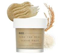 THANKYOU FARMER Rice Pure The Real Scrub Pack 100 ml - Scrub viso riscaldante, scrub coreano con riso, crusca e farina coreana