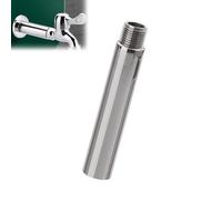 Thapncow Asta di prolunga per braccio doccia in acciaio inossidabile cromato pollici argento tubo di prolunga per soffione doccia tubo tondo per accessori da bagno