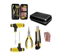 Thapncow Kit riparazione pneumatici auto,Ripara Gomme Auto, Valido per Tutti i Tipi di Pneumatici,Kit Riparazione Pneumatici Emergenza per Ripara Gomme Auto, Moto, Trattori, Camper