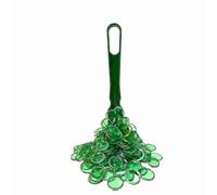 Thapncow Set da bingo magnetico, 1 pz stick magnetico e 100 pz chip, Gioco della Lotteria, accessori da tombola, gettoni da gioco, forniture per la scuola materna contatori matematici (Verde)