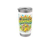 That’s Bananas Retro Fruit Comic Summer Vibes Bicchiere termico in acciaio inox doppia parete