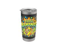 That’s Bananas Retro Fruit Comic Summer Vibes Bicchiere termico in acciaio inox doppia parete