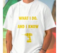 THAT S WHAT I DO I FIX STUFF AND I KNOW THINGS Maglietta Uomo Divertente Idea Regalo Compleanno Creativo Moda Casual Cotone Basic Offerta Imperdibile Tshirt Regalo Amico Festa L,M,S,XL,XXL,XXXLGeometr