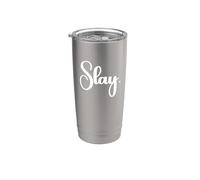 That Says Slay Shirt - Un design che dice uccidere Bicchiere termico in acciaio inox doppia parete