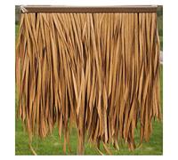 Thatch Roof Wild Thatch Tile - 0.5x0.5m/pz Anti-antico Tile Thatched Pavilion Real Grass Thatch Decoration Material Thatch Pavilion Outdoor (colore: Giallo A, Dimensione: 10pcs)(Yellow b,2pcs)