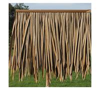 Thatch Roof Wild Thatch Tile - 0.5x0.5m/pz Anti-antico Tile Thatched Pavilion Real Grass Thatch Decoration Material Thatch Pavilion Outdoor (colore: Giallo A, Dimensione: 10pcs)(Yellow a,2pcs)