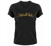 That's All Folks Logo Scritta Maglietta Donna Fanshirt Looney Toons Tunes Loony