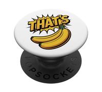 That's Bananas, divertente gioco di parole pop art a fumetti con frutta PopSockets PopGrip Adesivo